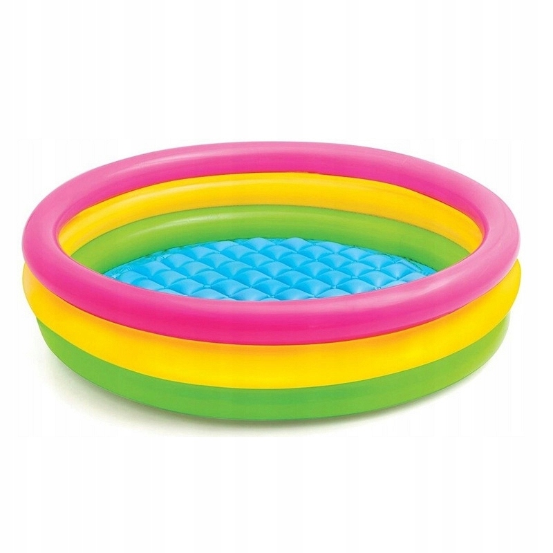 

Basen Brodzik kolorowy Dmuchane dno 114x25cm Intex