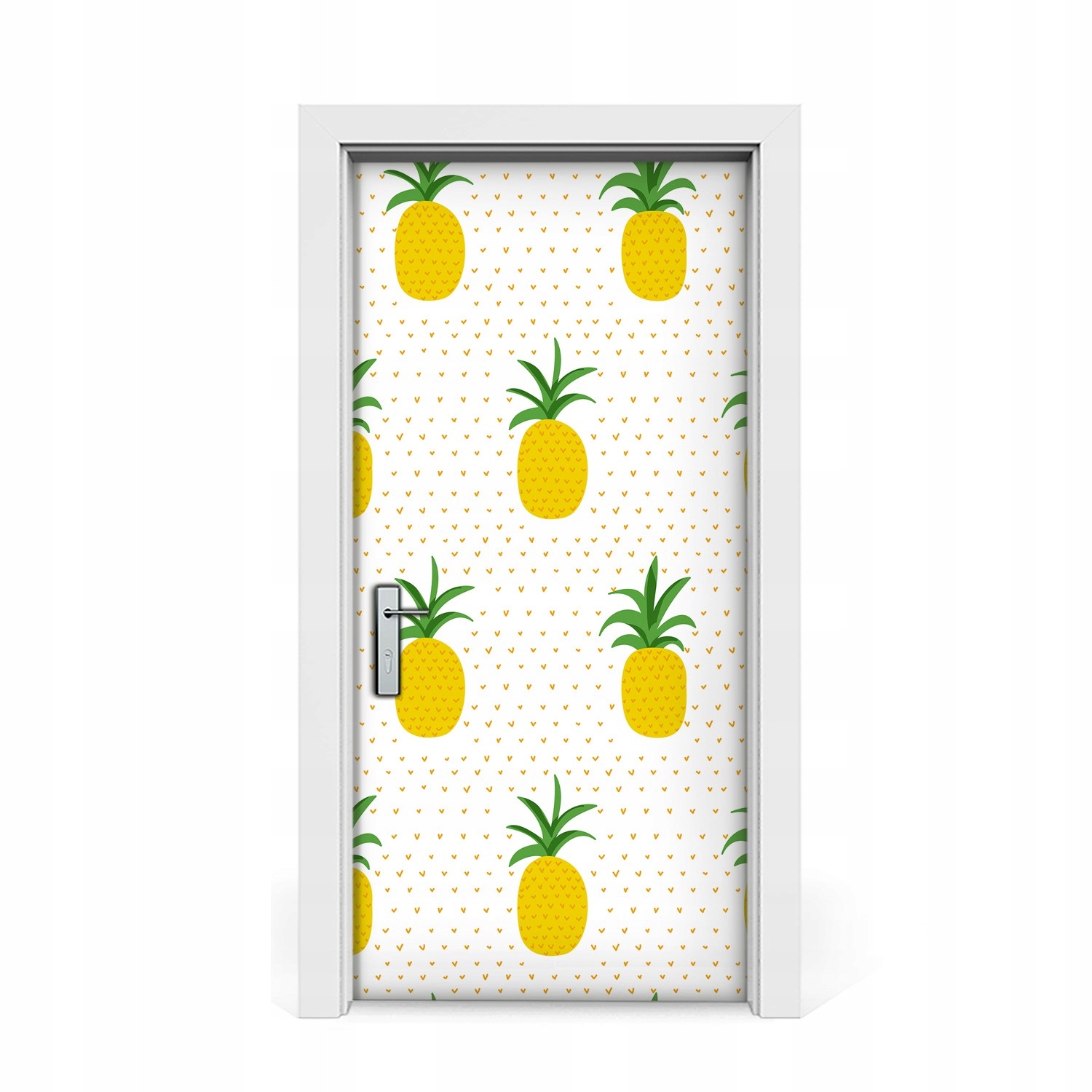 

Fototapeta na Drzwi Sztuka żółte ananasy 95x205