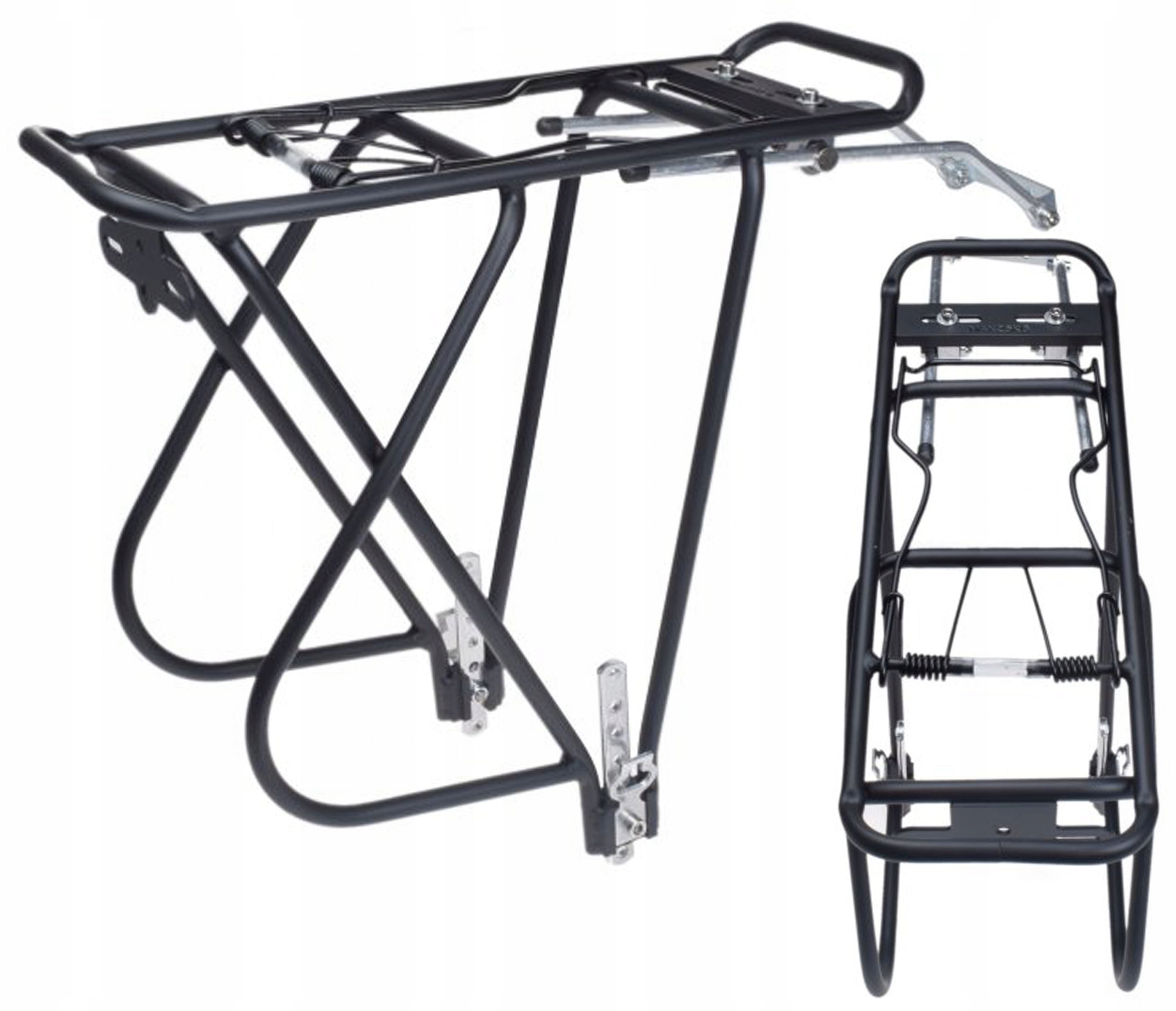 Bagażnik Rowerowy ze Sprężyną Tylni Tył Aluminiowy Pod Sakwy Nośność 25kg