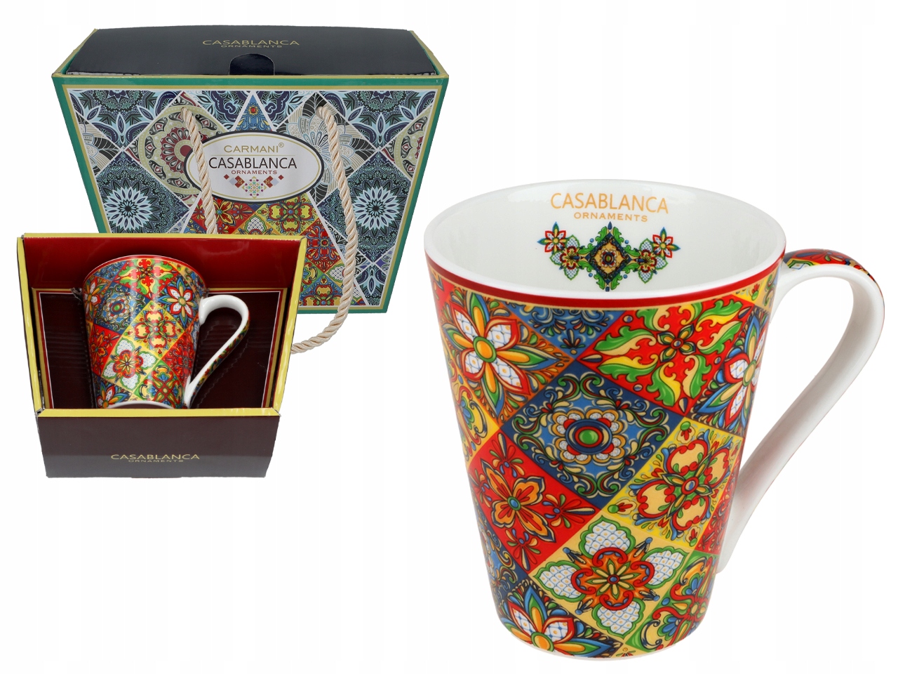 Keramický Hrnek Marocký Vzor Casablanca Dárek Pro Ženu 300 ML