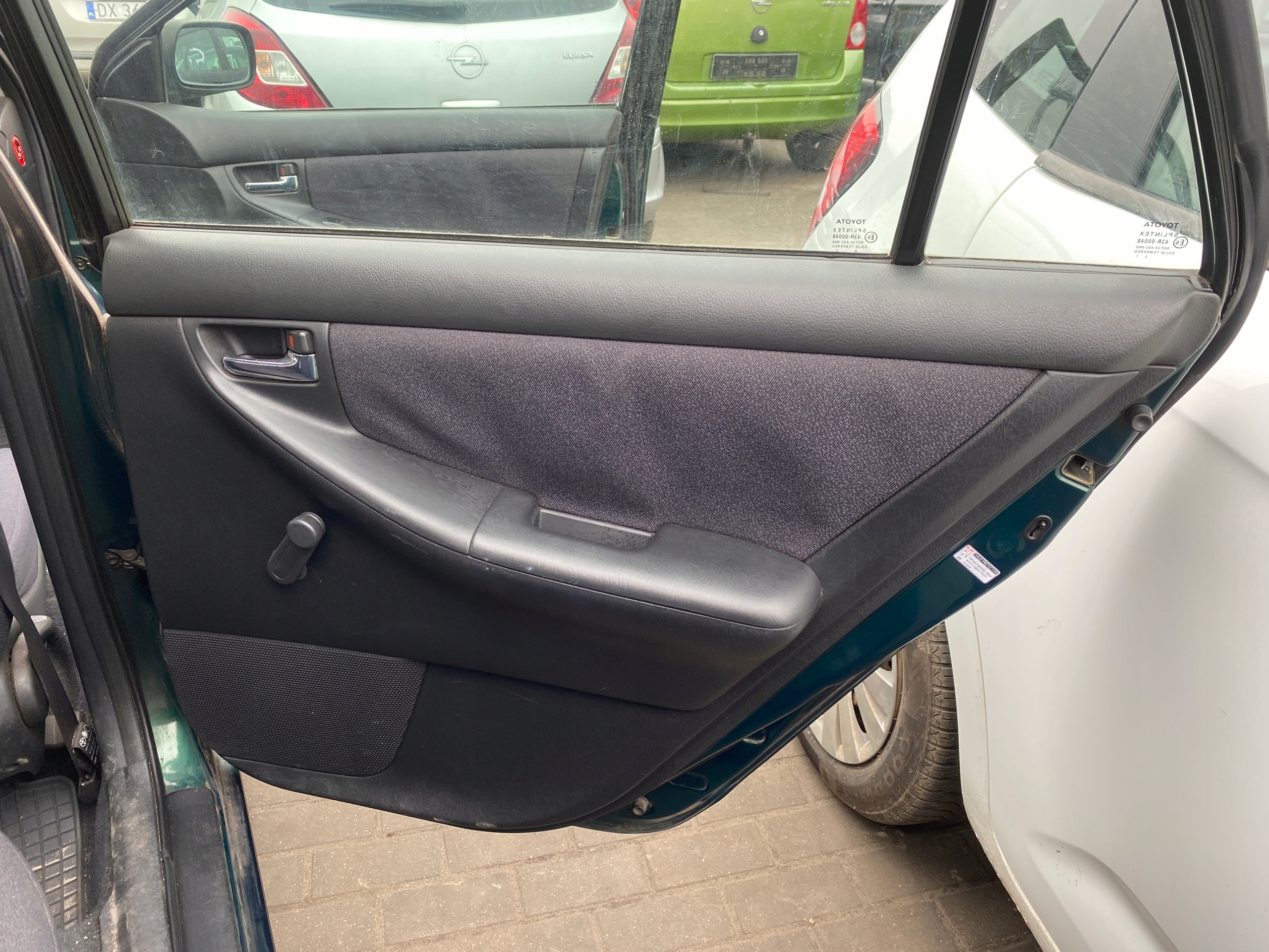 upholstery right side side right rear rear part Toyota Corolla E12 01-07