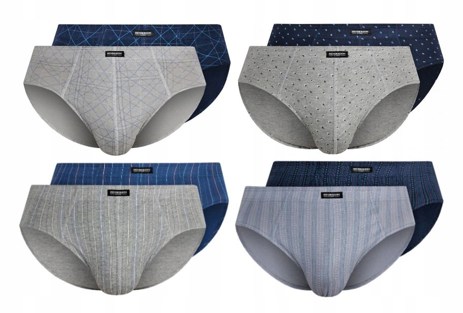 

4X Henderson Slipy Męskie Dwupak Różne Wzory 3XL