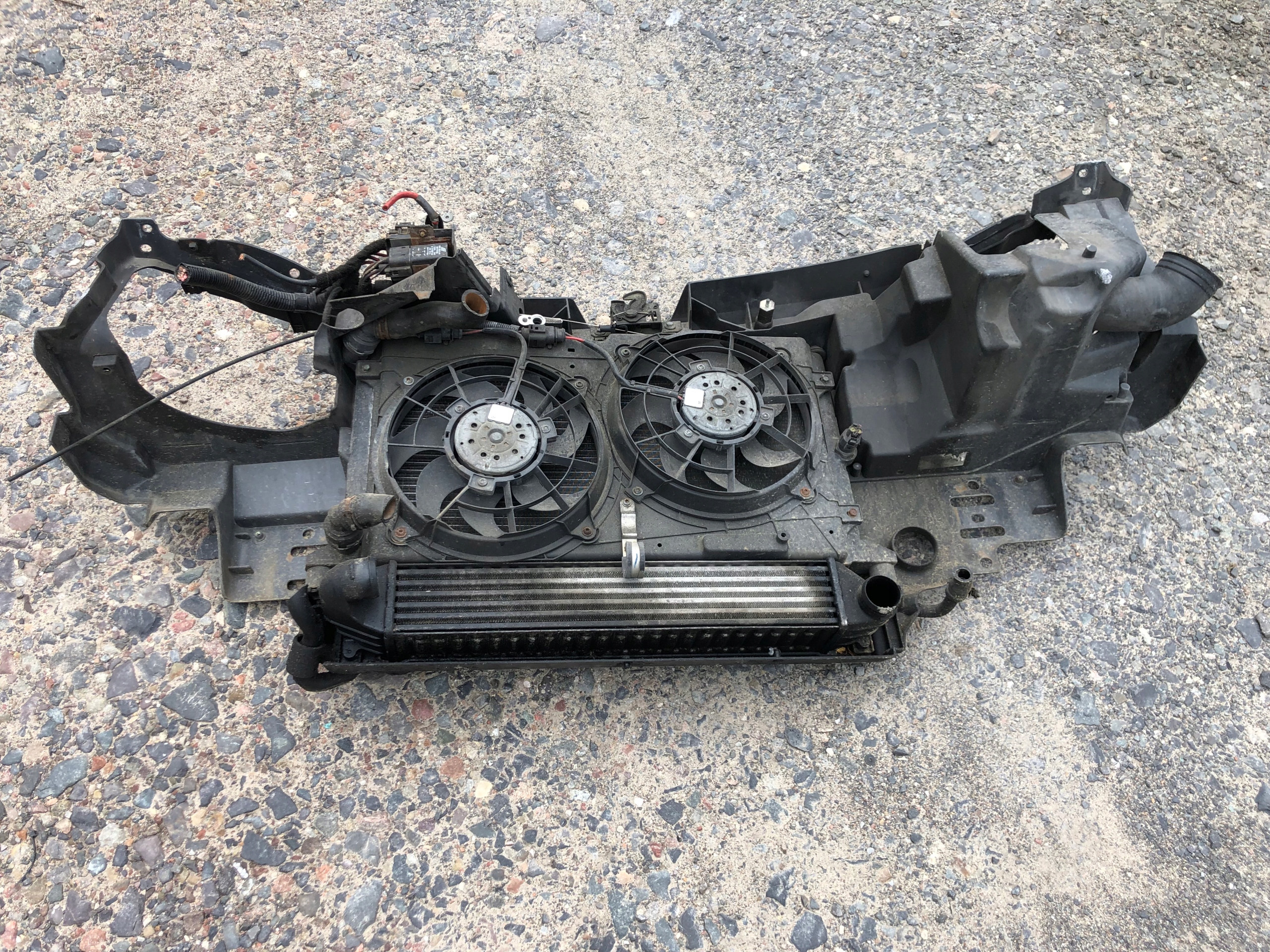 VW SHARAN 7M 1.9 TDI support panel for radiators fan radiator