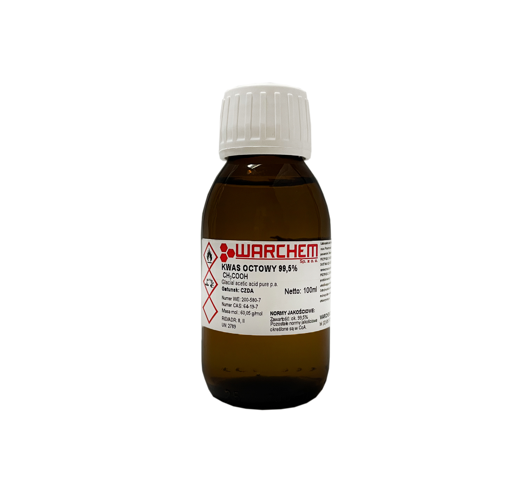 

Kwas Octowy Lodowaty 99,5% Czda 100ml