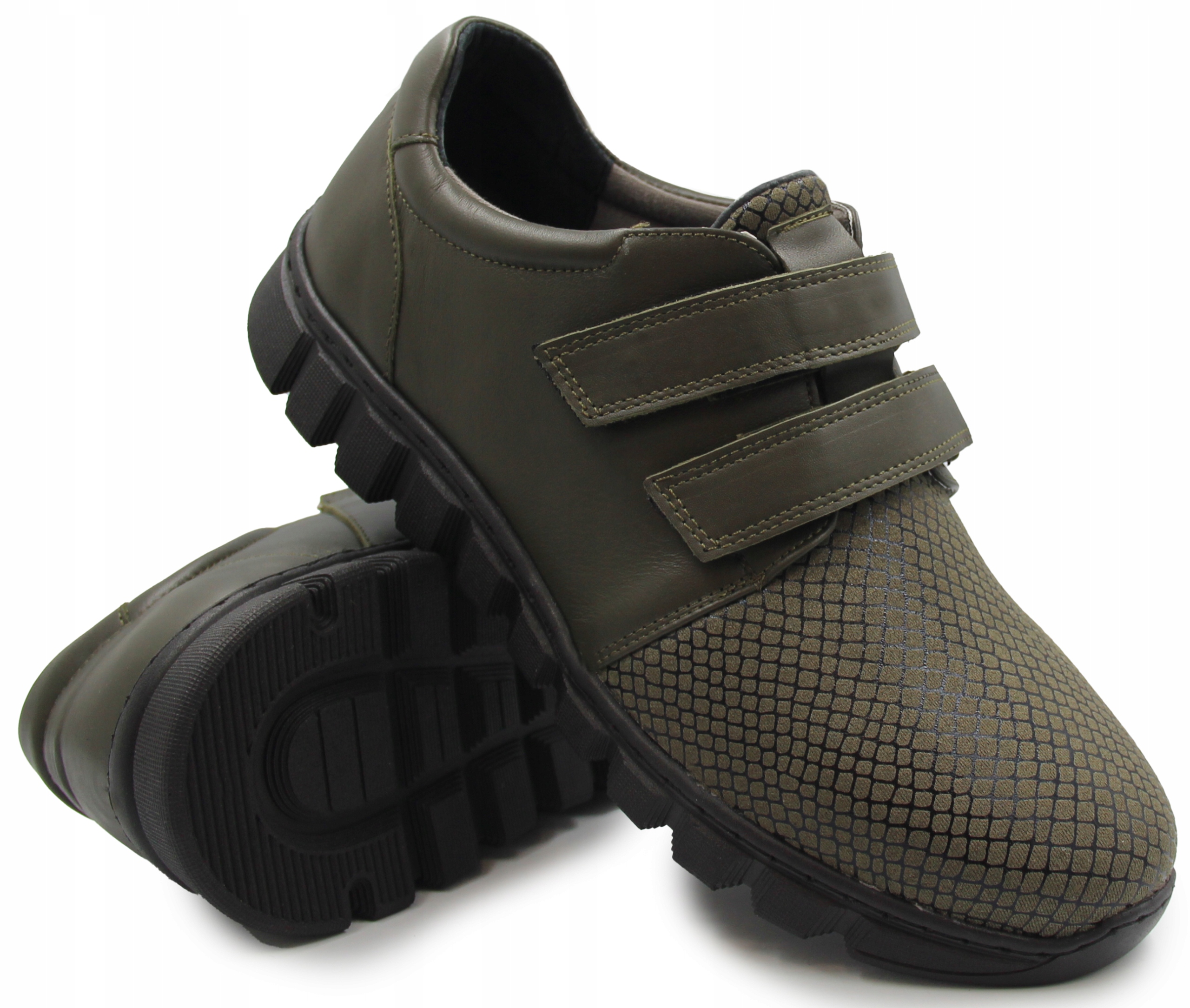 Zelené pohodlné boty pro seniorky na jaro Comfortabel 94028107 42