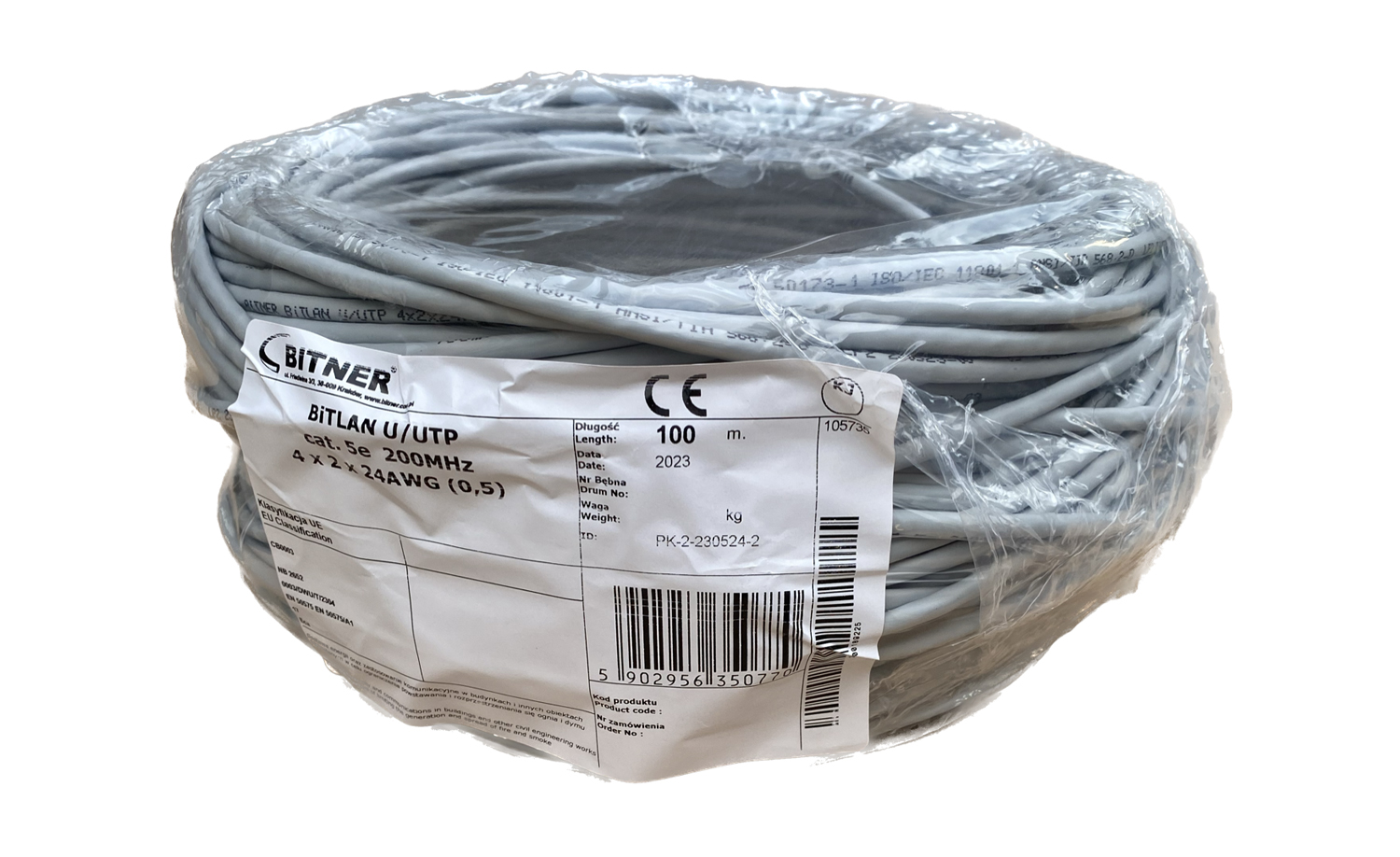Kabel Utp Bitner kat.5e BiTLAN U/utp 100m (TI0006)