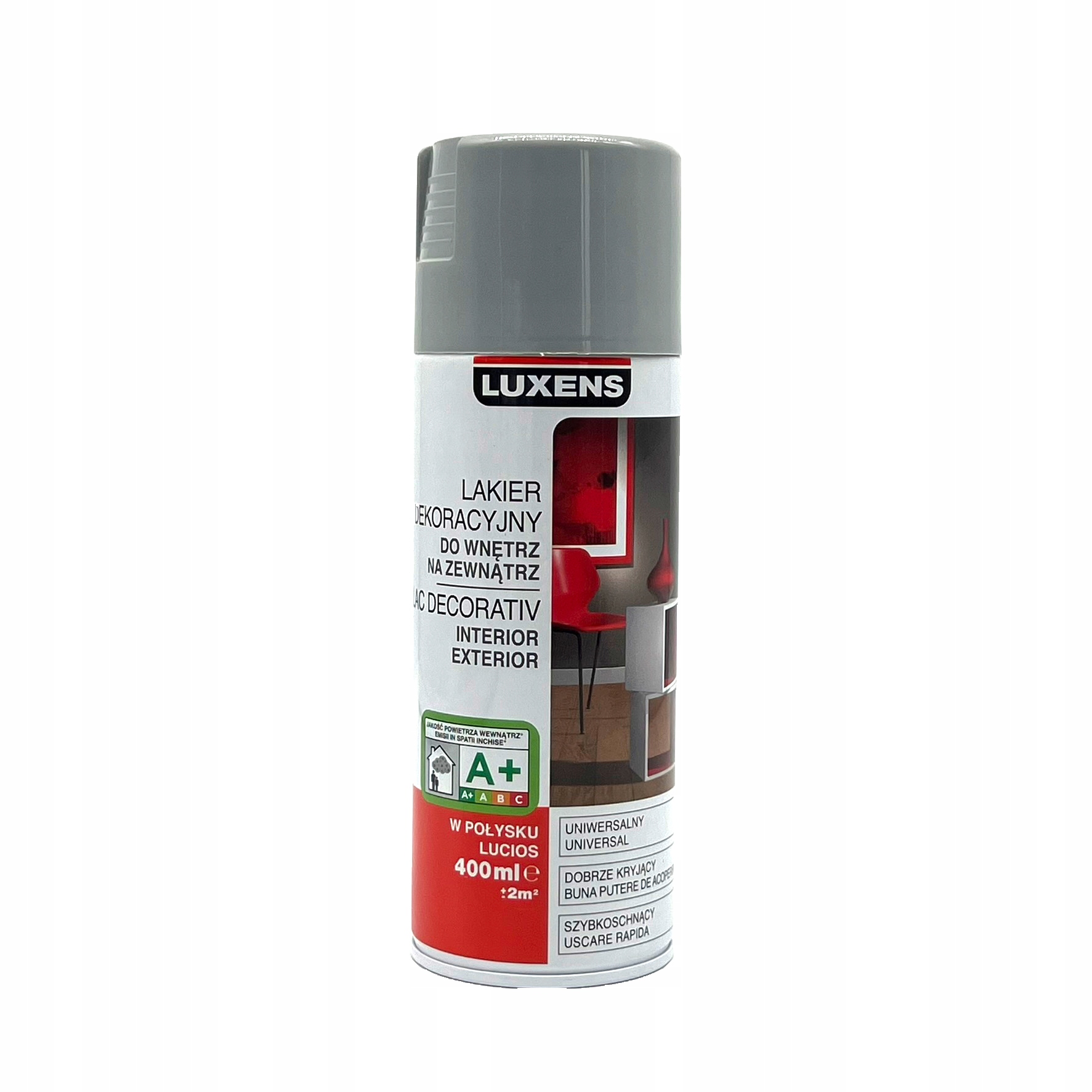 

Lakier dekoracyjny w sprayu szary połysk RAL7001