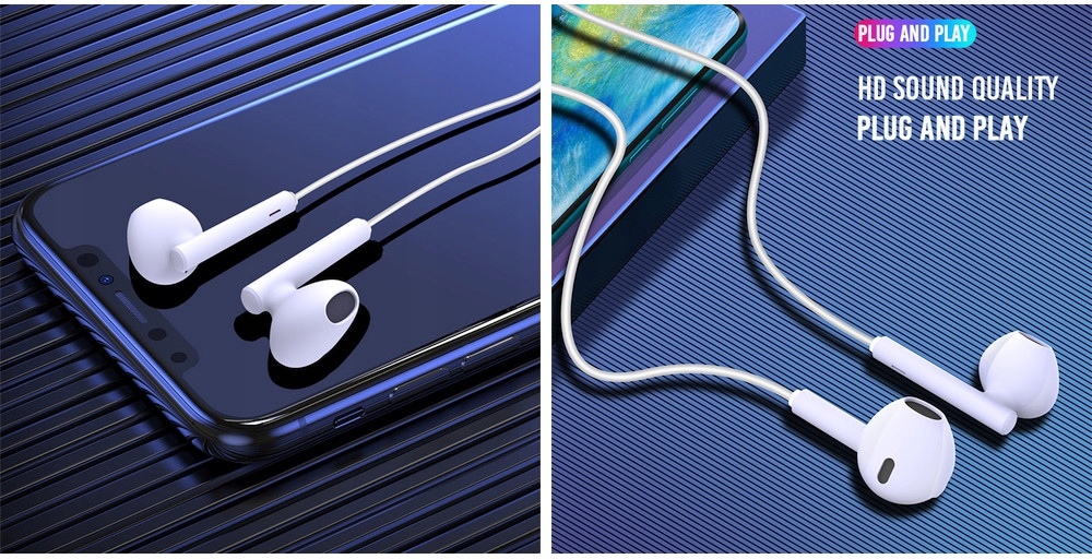 Słuchawki do telefonów z wejściem USB type C Rodzaj słuchawek douszne