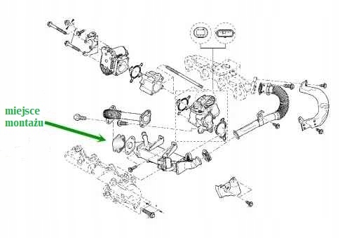 Zaślepka EGR OPEL Movano Vivaro 2.3 CDTi Numer katalogowy części AT-EGR-555/B/21