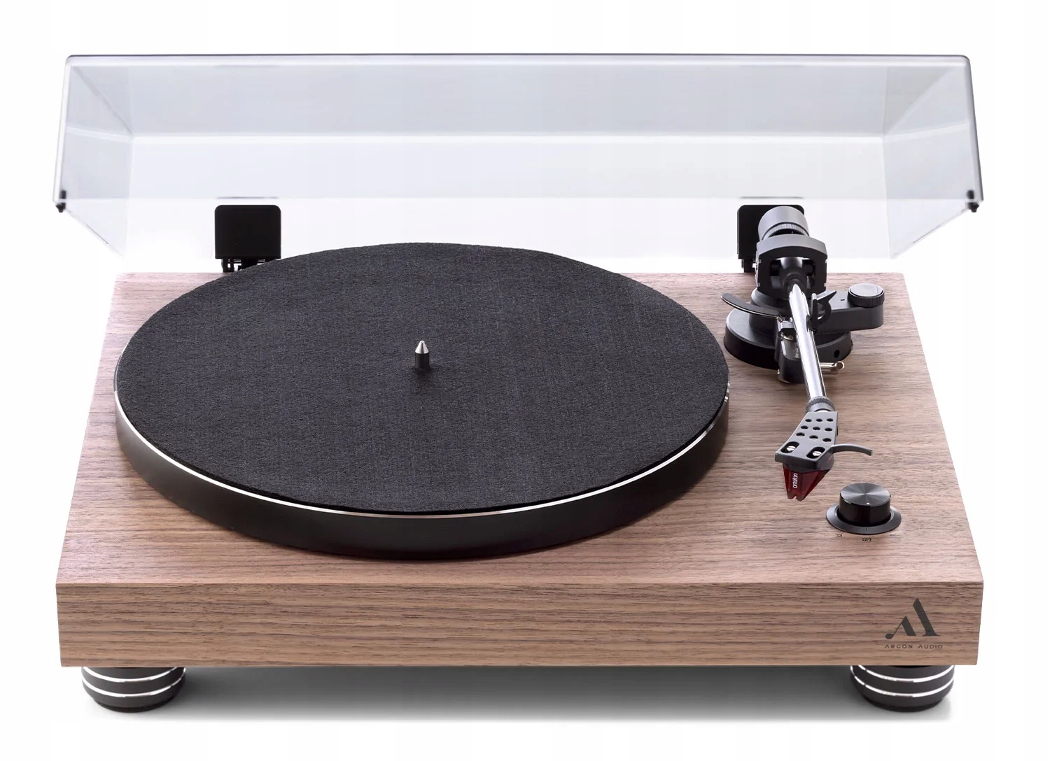 Argon Audio TT4 Walnut-ořech Ortofon 2 M, Červený, Vynikající Držitel Ceny Eisa