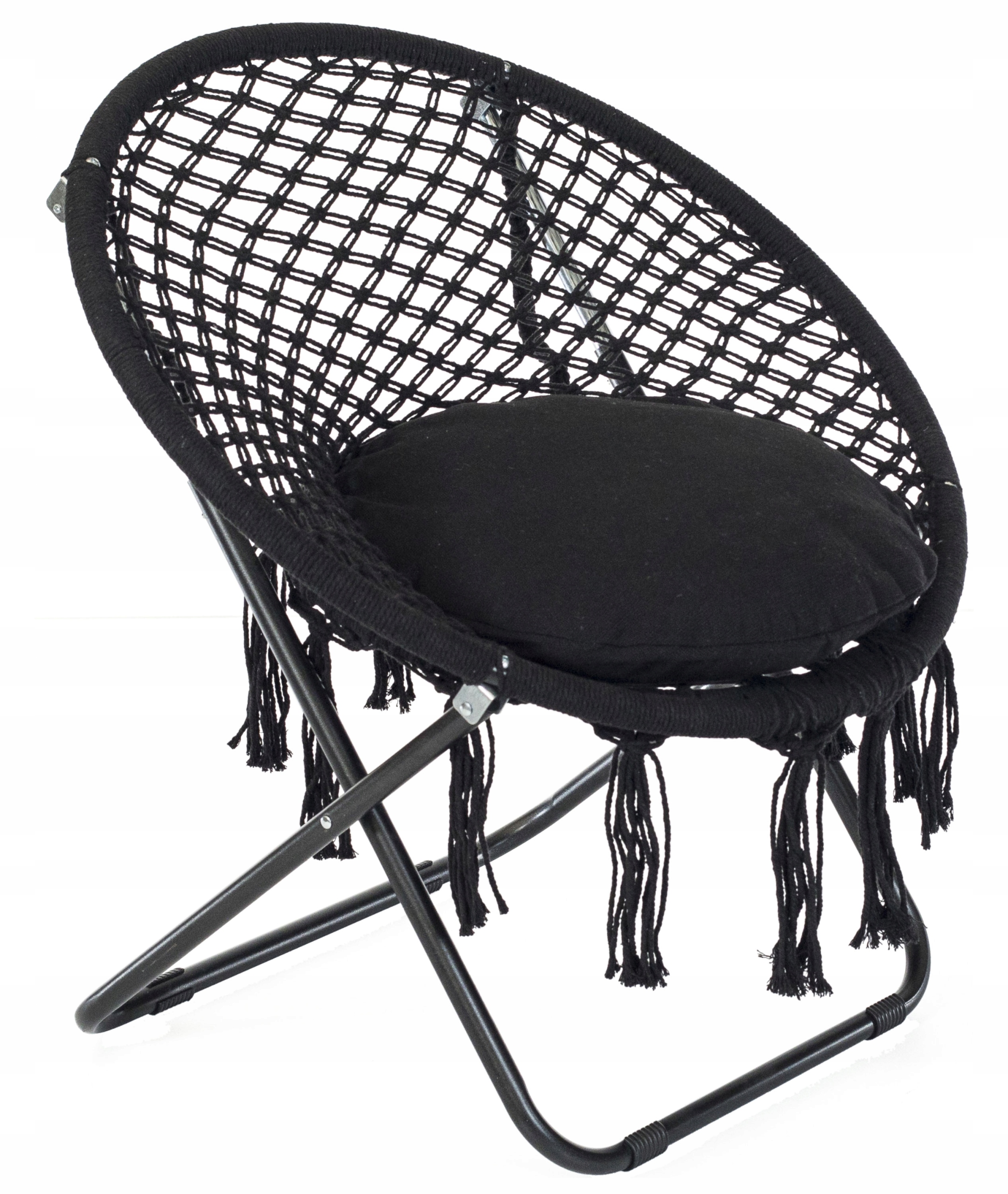 FOTEL SKŁADANY BOCIANIE GNIAZDO CZARNY Producent Pegie Prestige