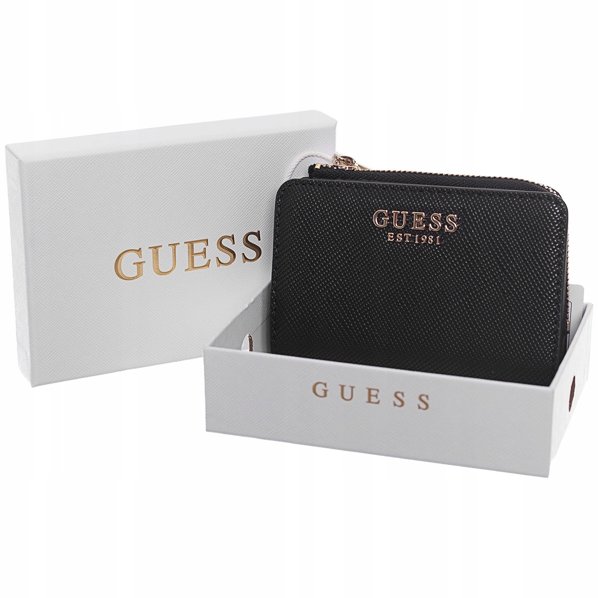 Guess Laurel II Slg Small Zip Černá