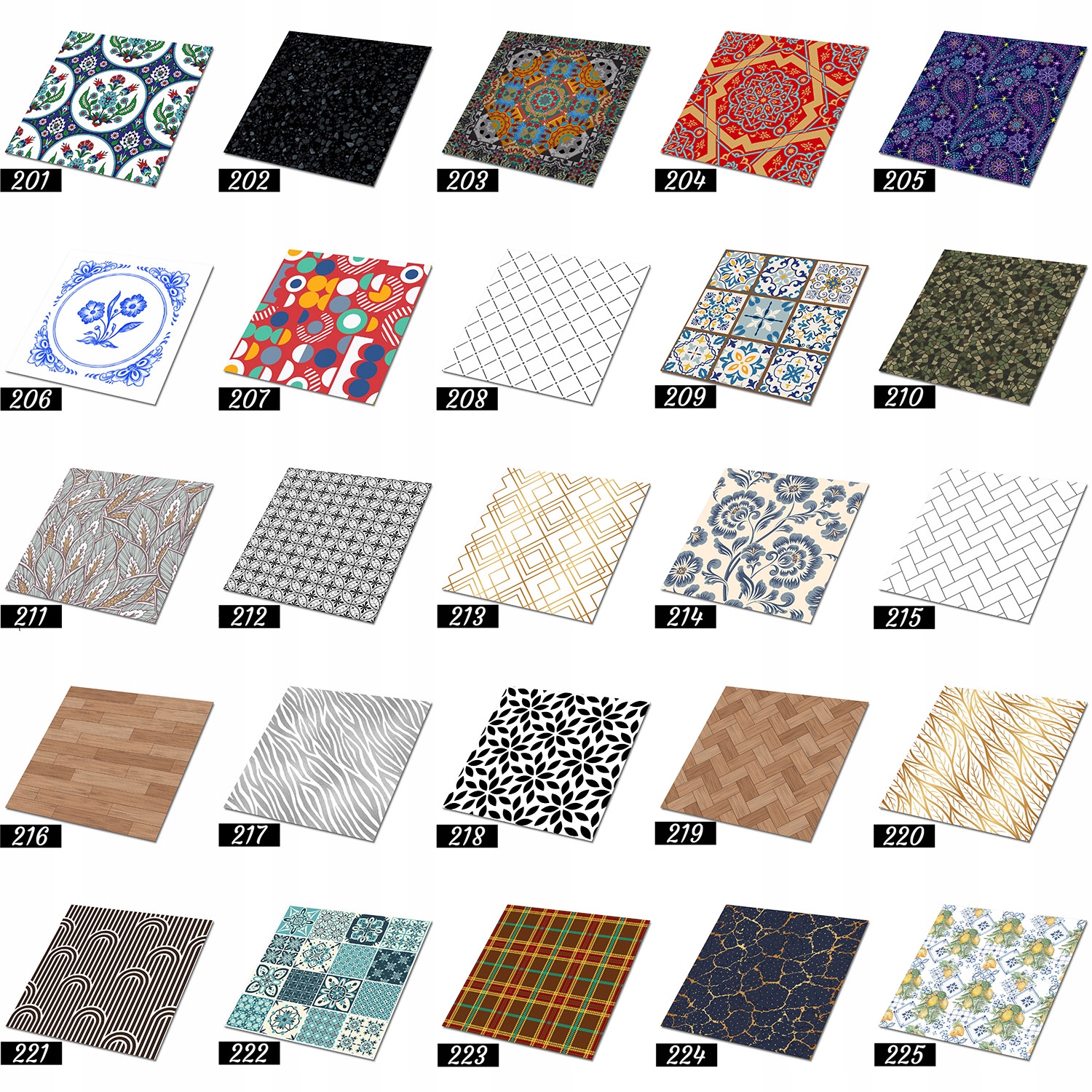 Płytki panele PCV samoprzylepne podłogowe Klucze Montaż na klej