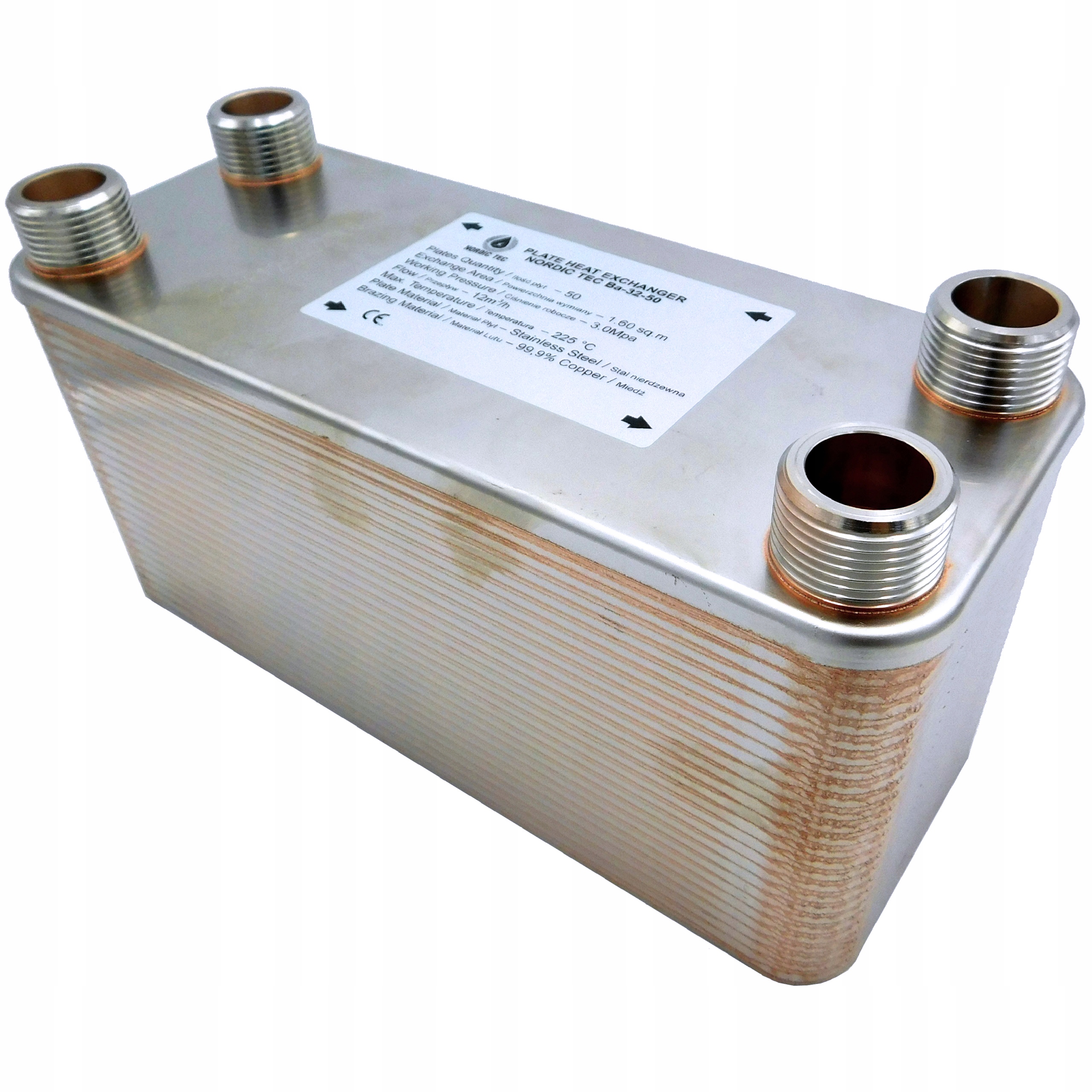 

Wymiennik Ciepła 50-płytowy 110 kW 1'' Nordic Tec