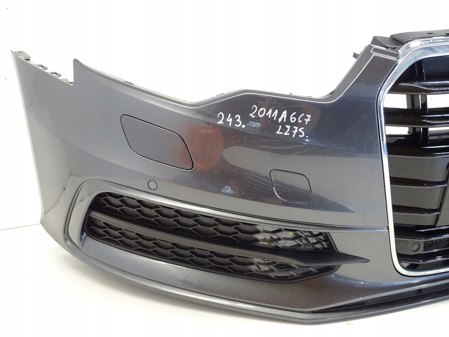 bumper front front AUDI A6 C7 S-LINE PDC washer LZ7S