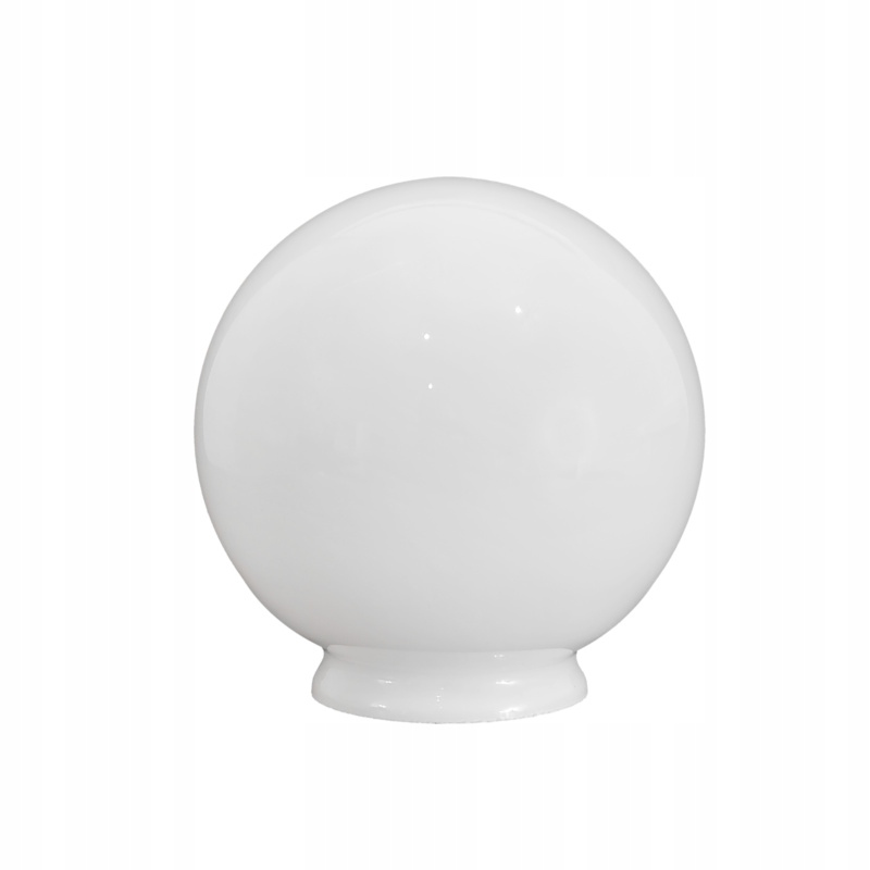 Klosz 4538 kula z kołnierzem biała błyszcząca śr. 14/7,8 cm