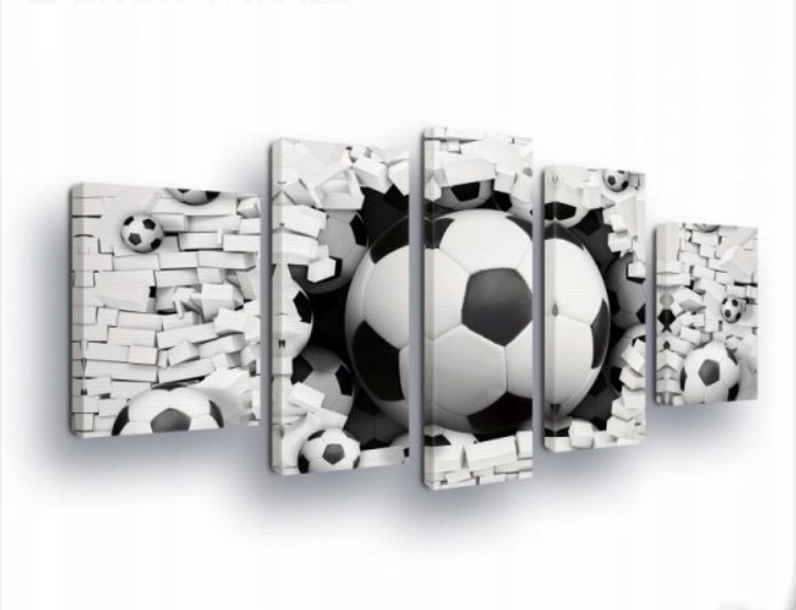 Obraz 170x100 Fotbal stěna výbuch dynamika energie sport gól