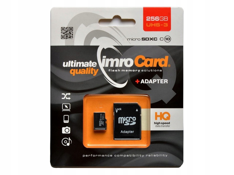 Karta pamięci Imro microSDXC 256GB Adapter
