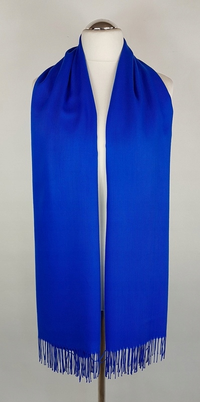 336 ELEGANCKI SZAL chabrowy CASHMERE Marka inna