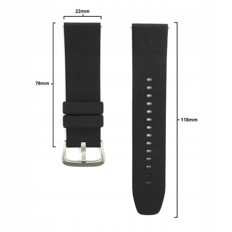 Opaska / Pasek do Amazfit GTR 4 46mm czarny Producent Inna