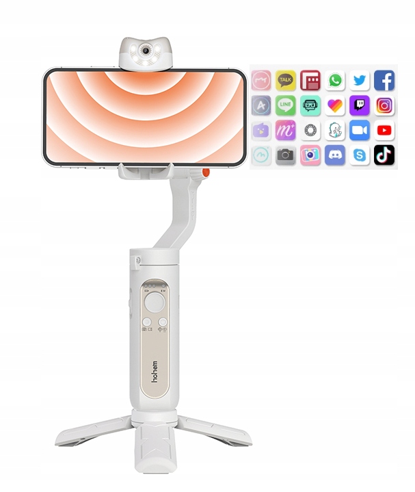GIMBAL Stabilizator 3-osiowy Hohem iSteady V2 / V2S do Telefonu Smartfona Kolor biały