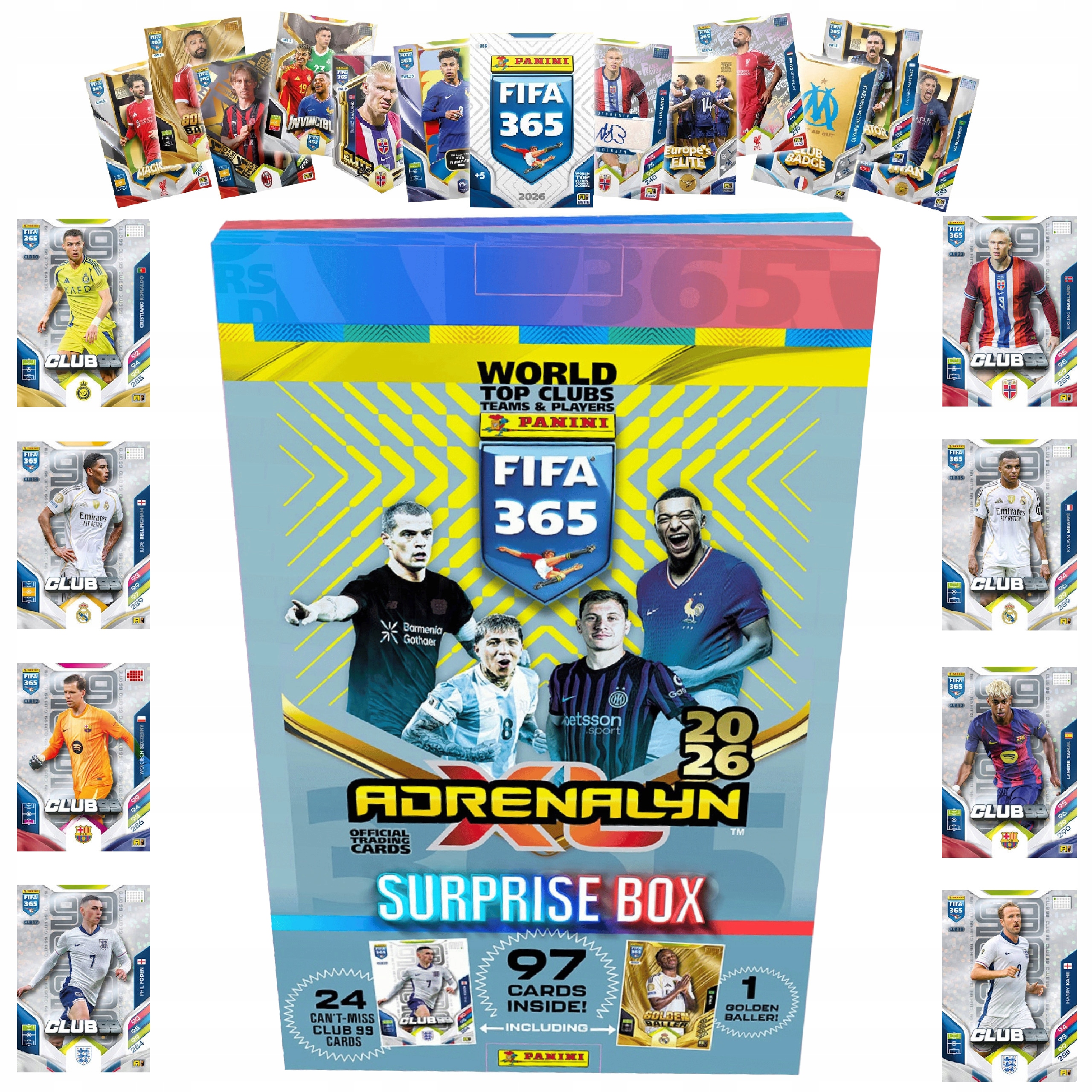 Kalendarz Adwentowy Piłkarski Fifa 365 2026 Panini 103 Karty Suprise Box