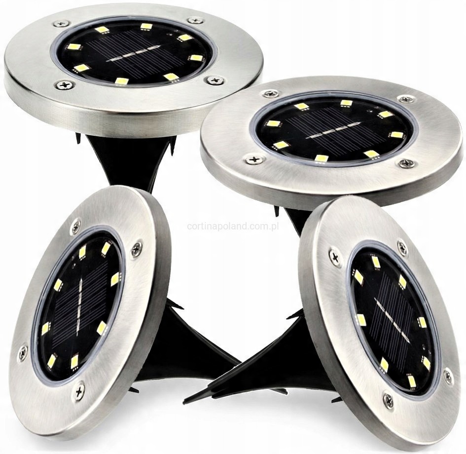 

Lampa Solarna Ogrodowa Led Najazdowa Wbijana 4 Szt