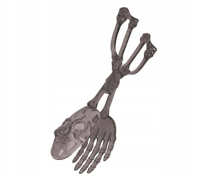 SZCZYPCE DO SAŁATKI CZASZKA 28 CM HALLOWEEN