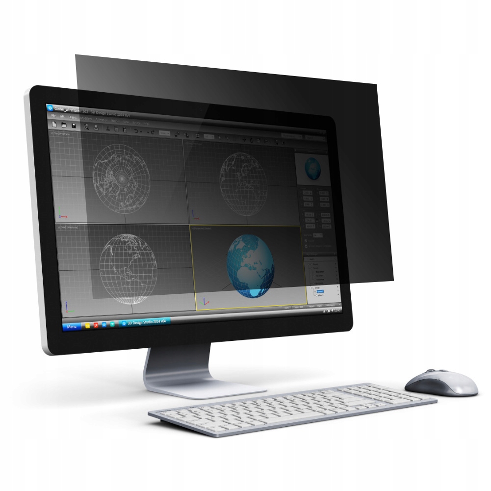 Filtr Prywatyzujący Na Ekran 21.5" 16:9 477X268MM Czarny