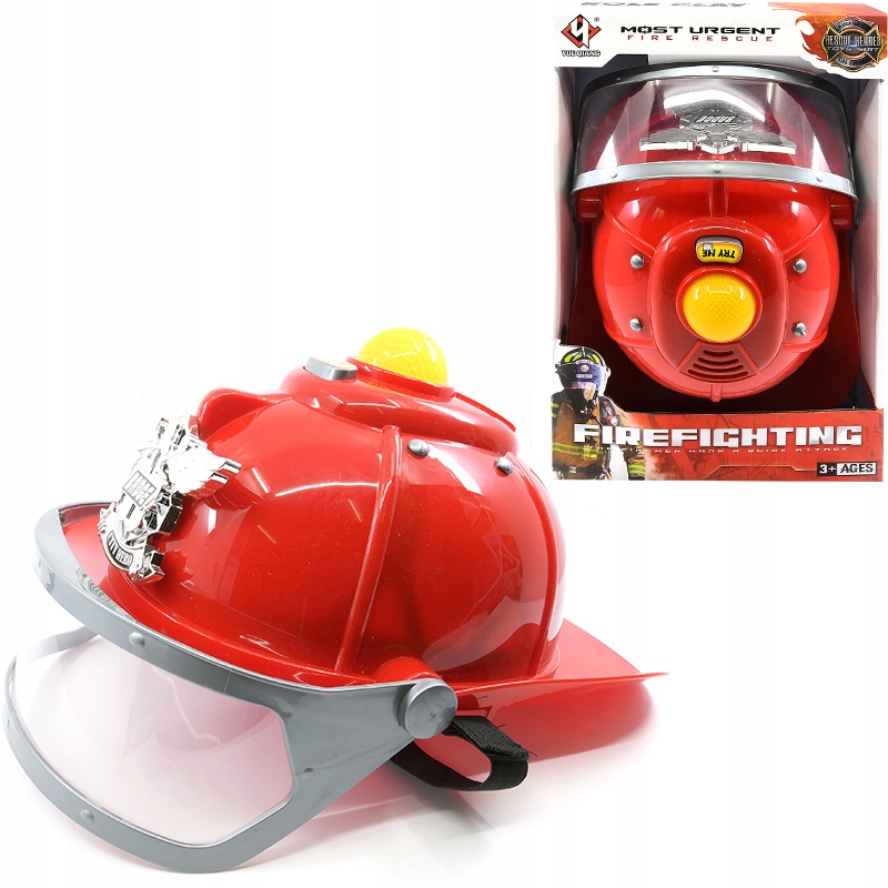 KASK STRAŻACKI Z DŹWIĘKIEM Kolor wielokolorowy