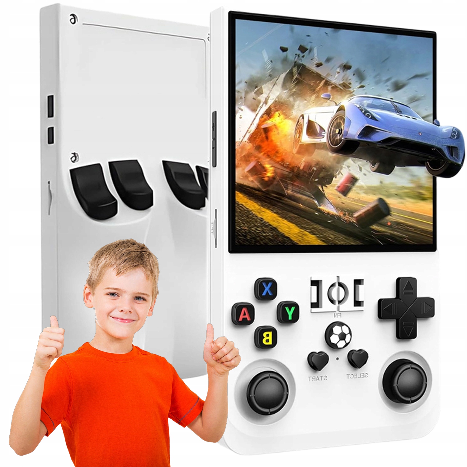 Przenośna Konsola Do Gier R36MAX 64GB 18000 Gier System Linux Z Joystickiem
