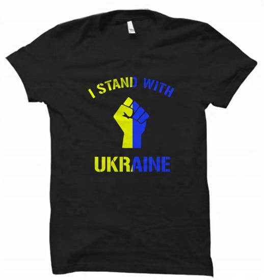 

I Stand With Ukraine Ukraina koszulka damska
