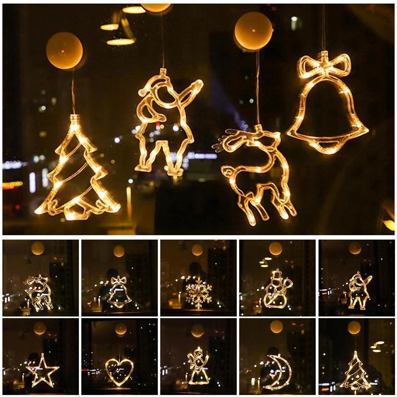 DZWONECZEK LED - ŚWIECĄCA OZDOBA NA BATERIE NA OKNO 3 TRYBY Marka inna