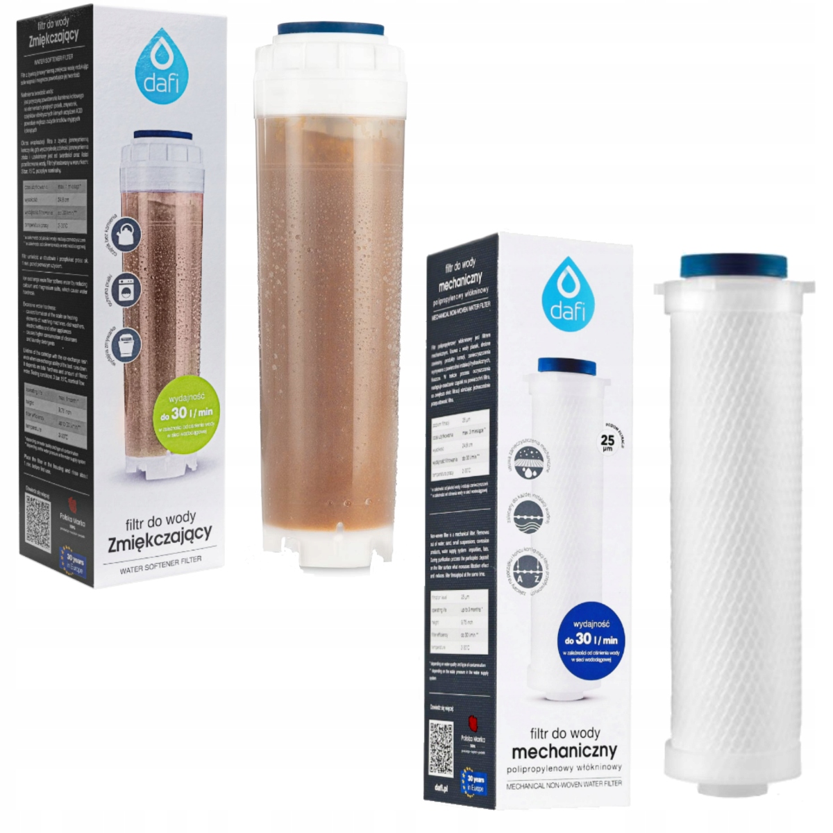 

Filtr przepływowy Dafi żywiczny polipropylenowy