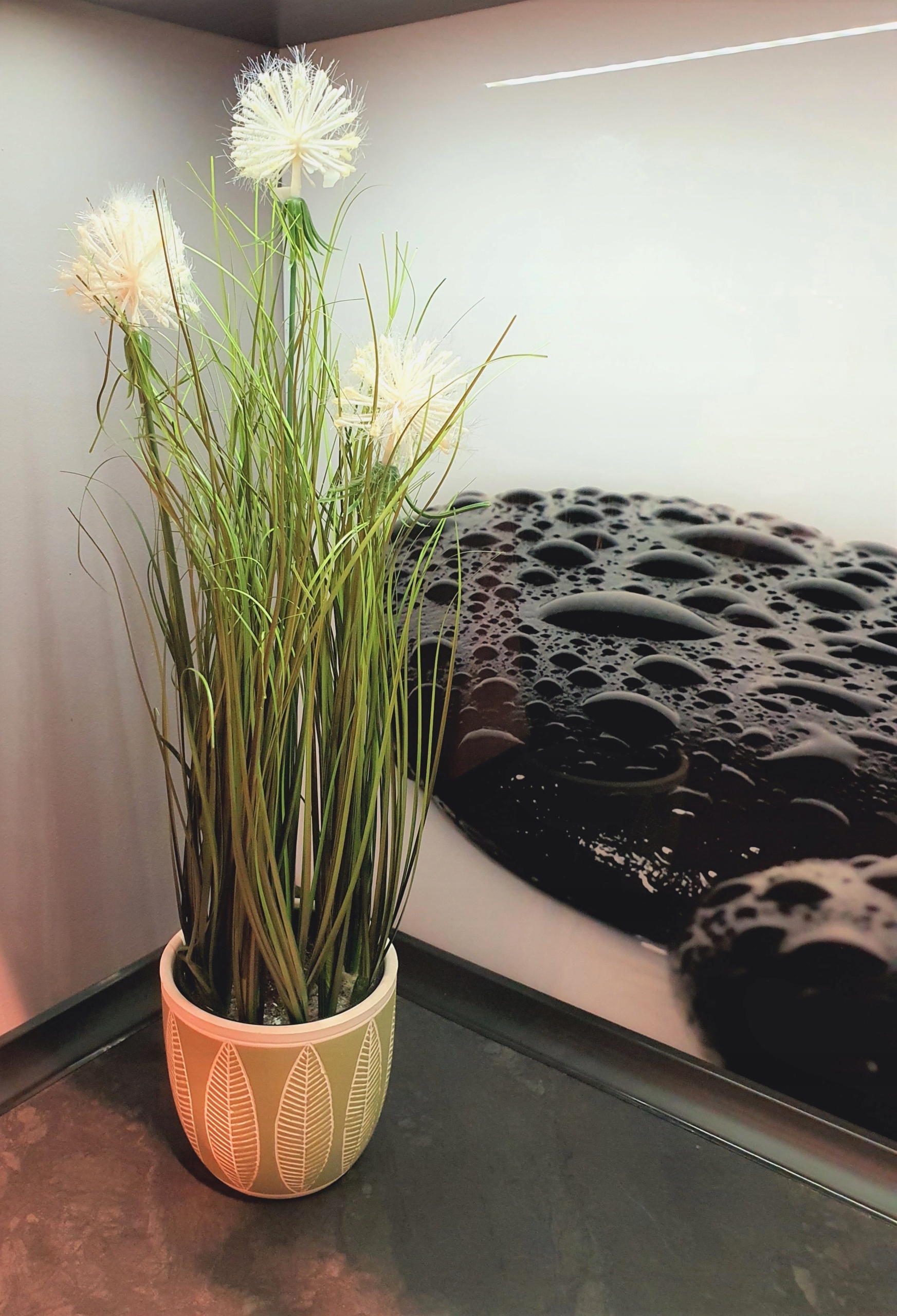 TRAWA W DONICZCE SZTUCZNA ROŚLINA KWIATY 47CM Typ trawa