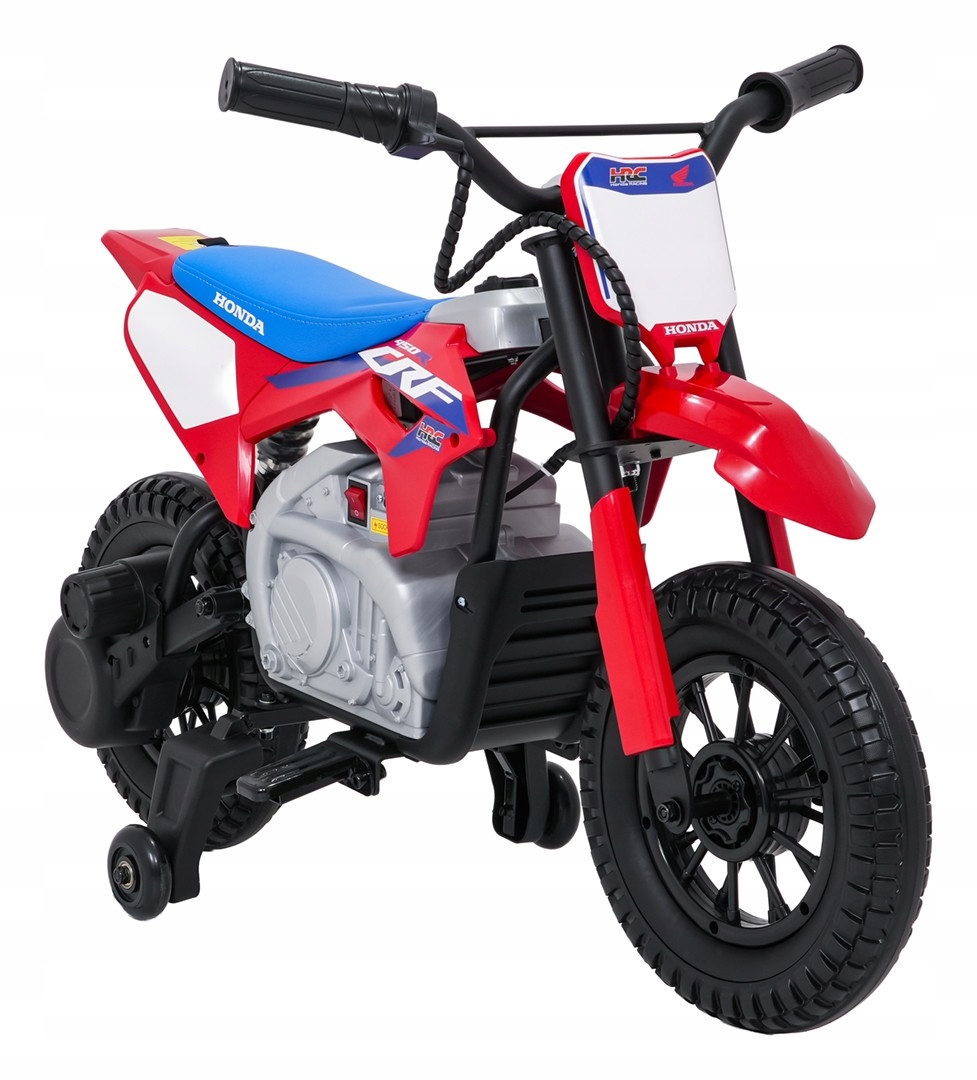 stabilny motorek elektryczny Honda CFR450R motor z miękkimi kołami Prawko