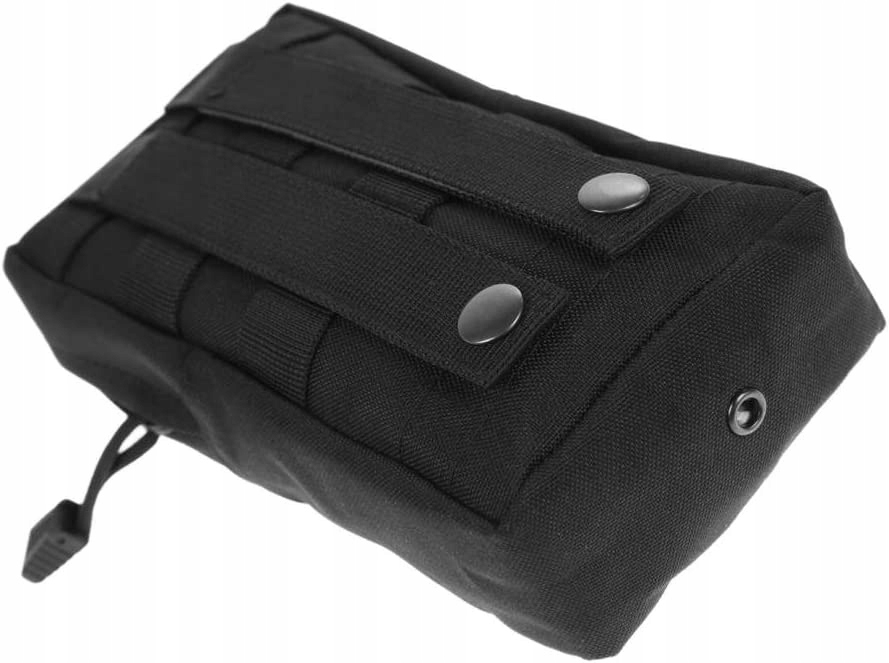 SASZETKA TAKTYCZNA ZASOBNIK WOJSKOWY MOLLE CZARNA Wzór dominujący bez wzoru