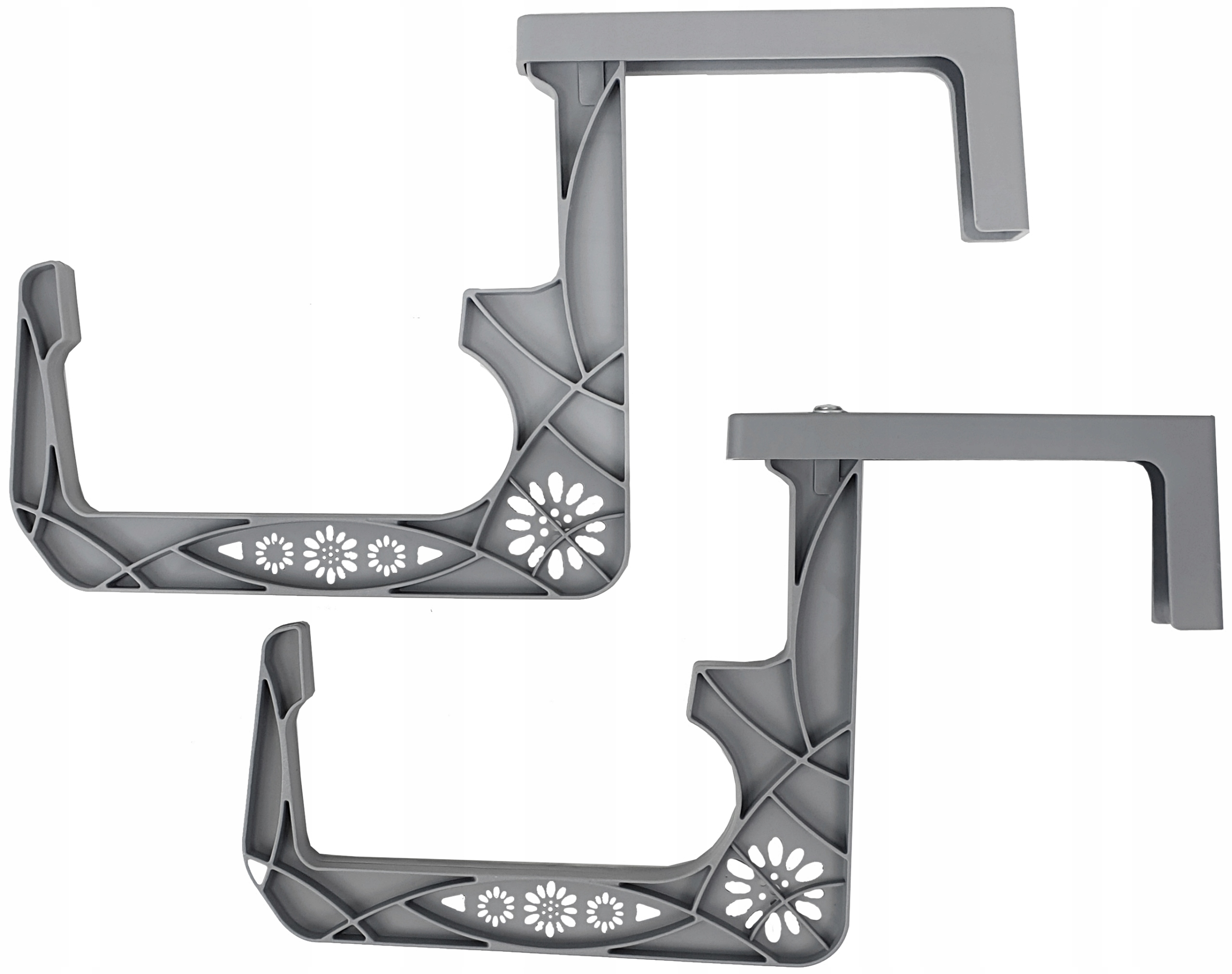 KOMPLET UCHWYTÓW DO SKRZYNKI BALKONOWEJ HACZYKI