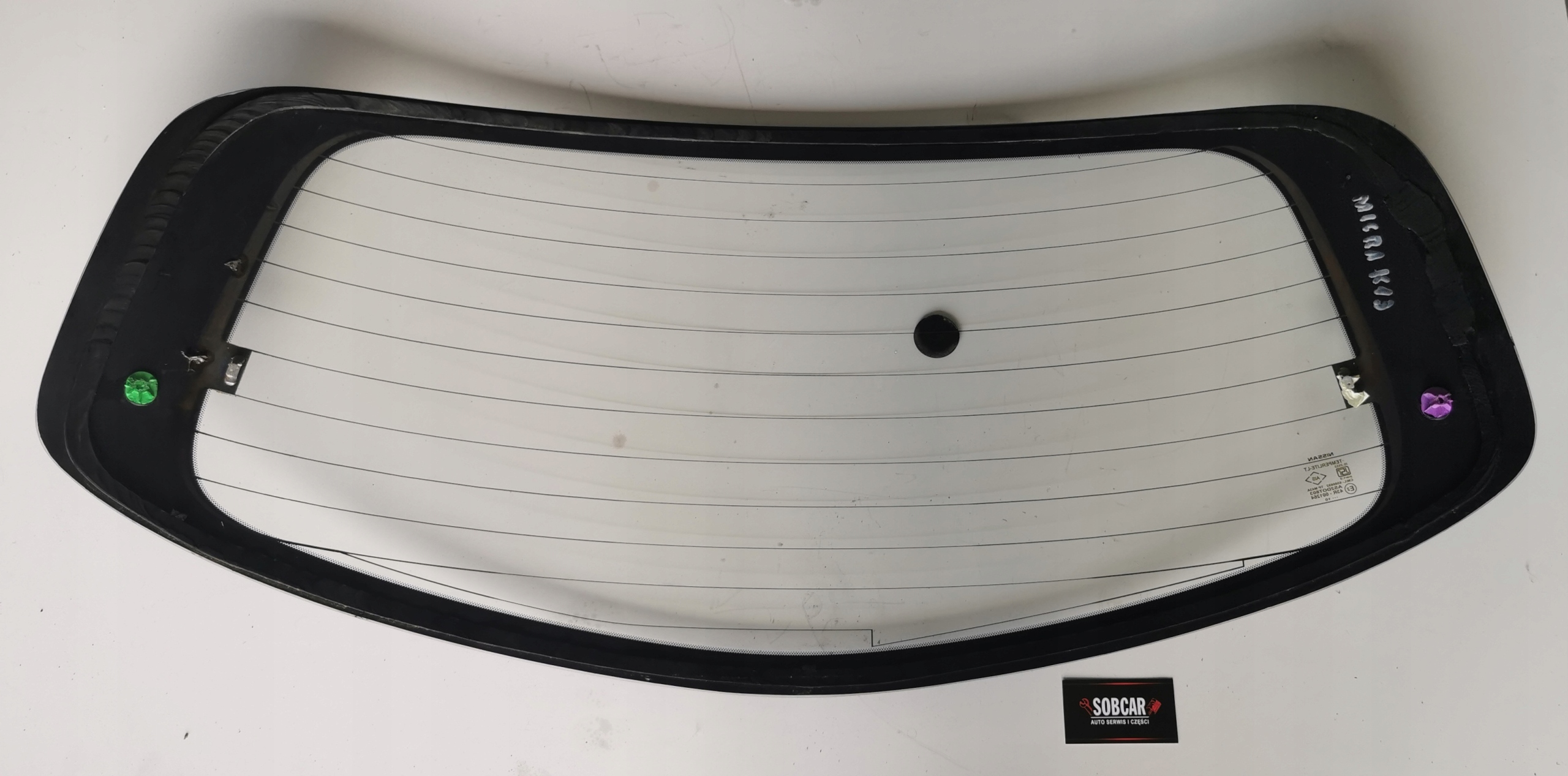 SZYBA TYŁ TYLNA NISSAN MICRA K13 K 13 K-13