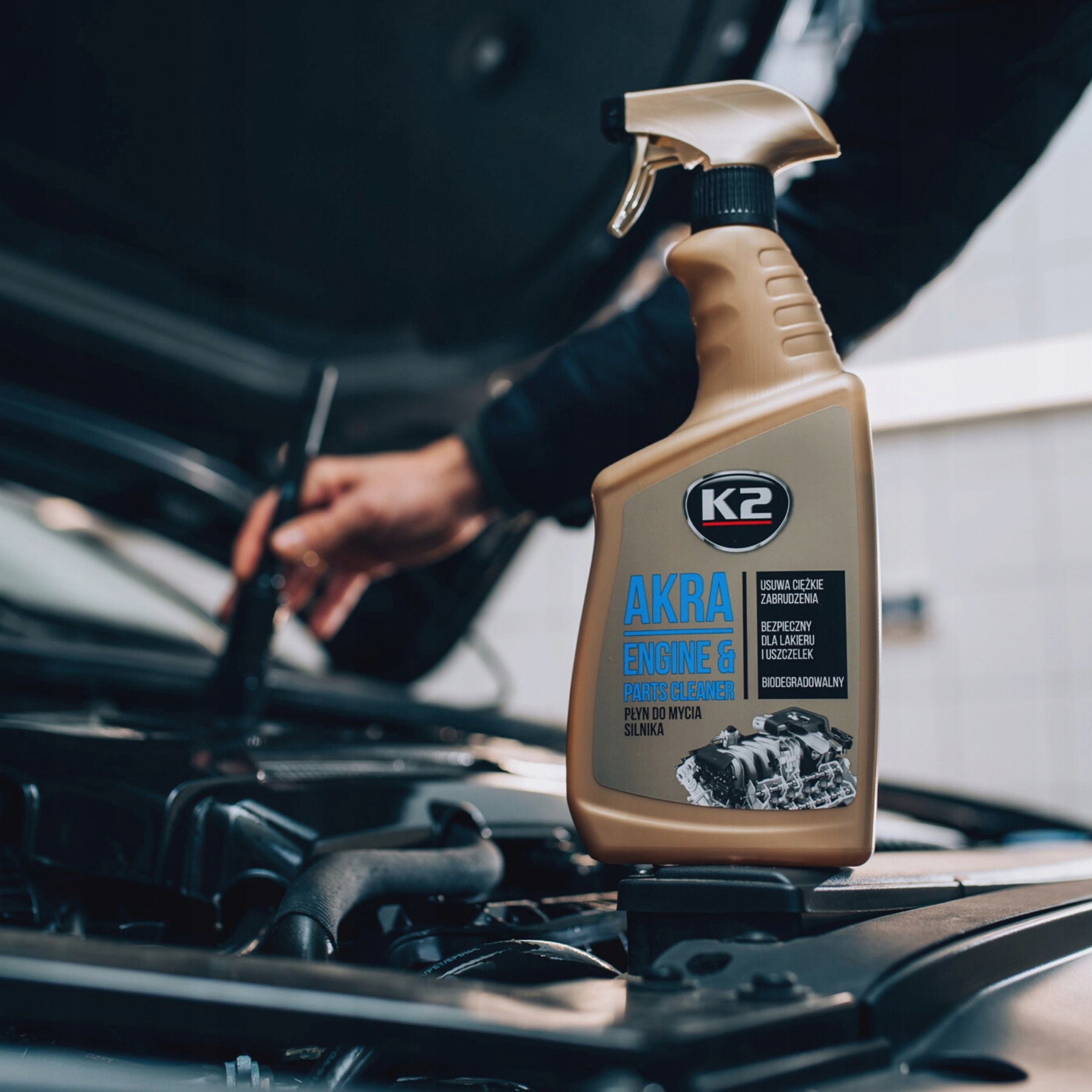 K2 Akra 750ml Wydajny Płyn Do Mycia Silnika - Engine Cleaner Producent K2