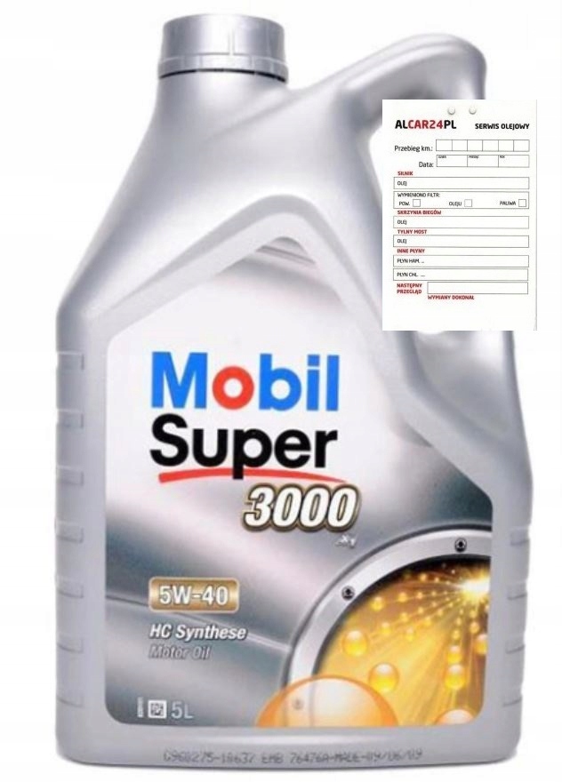 

Mobil 3000 X1 5W40 5L