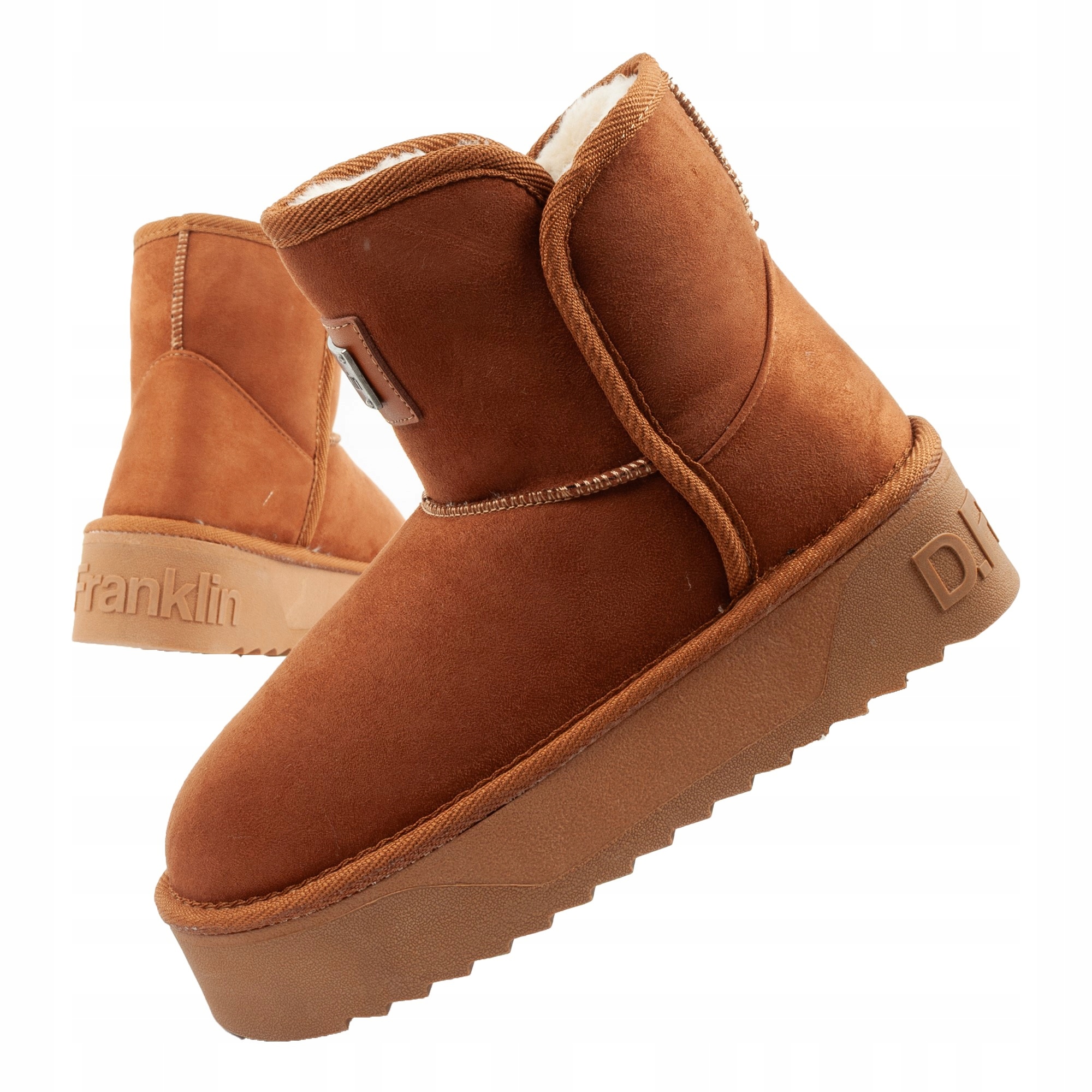 Dámské zimní sněhule D.Franklin vel. 36, módní kotníkové kotníkové boty s kožíšek podšívkou