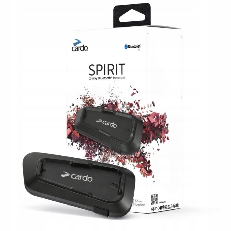 Motocyklový Interkom Bluetooth 5.2 Cardo Spirit Single 400 M