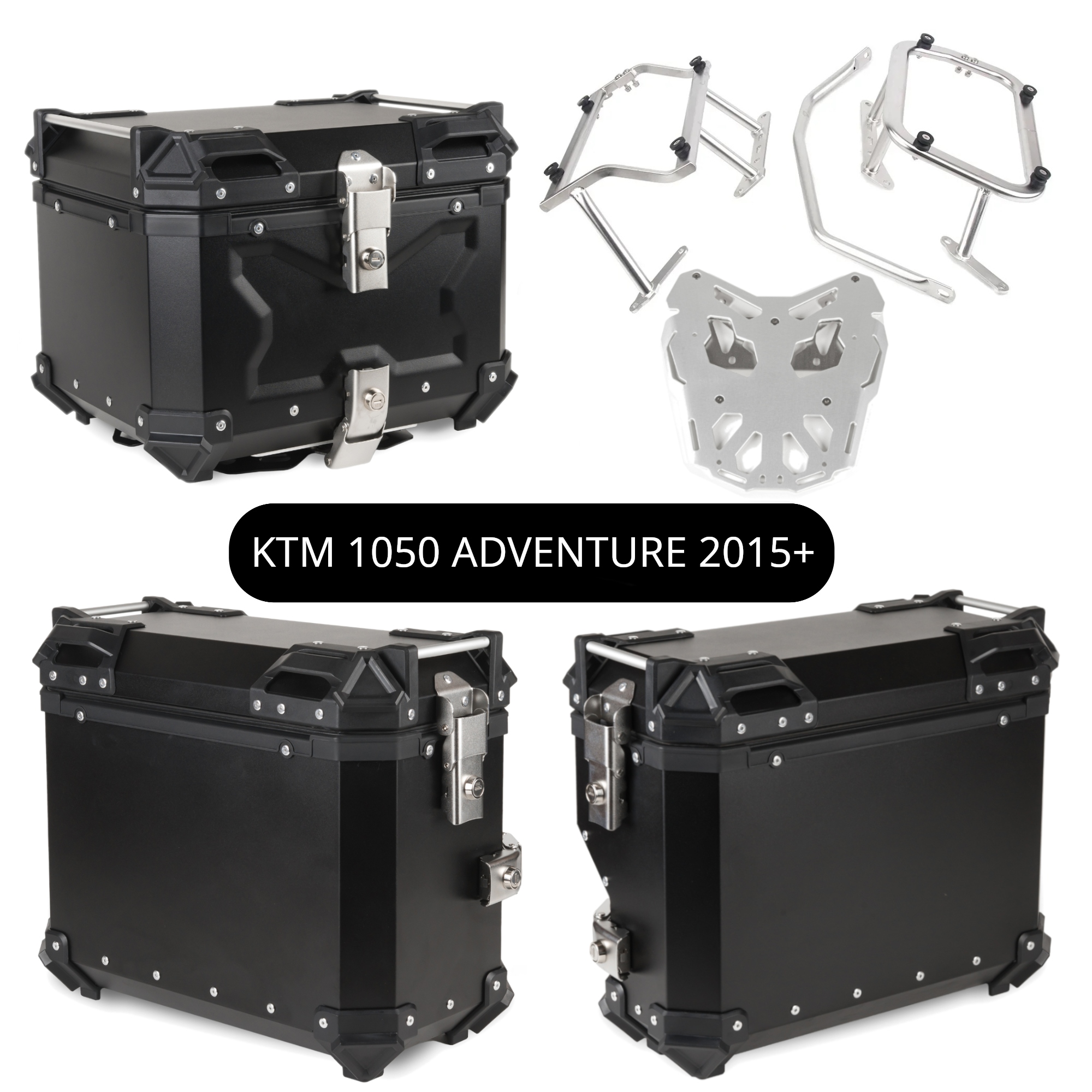 Kufřík Kufry Hliníkové Rošty Ktm 1050 Adventure 2015+ Sada TopX