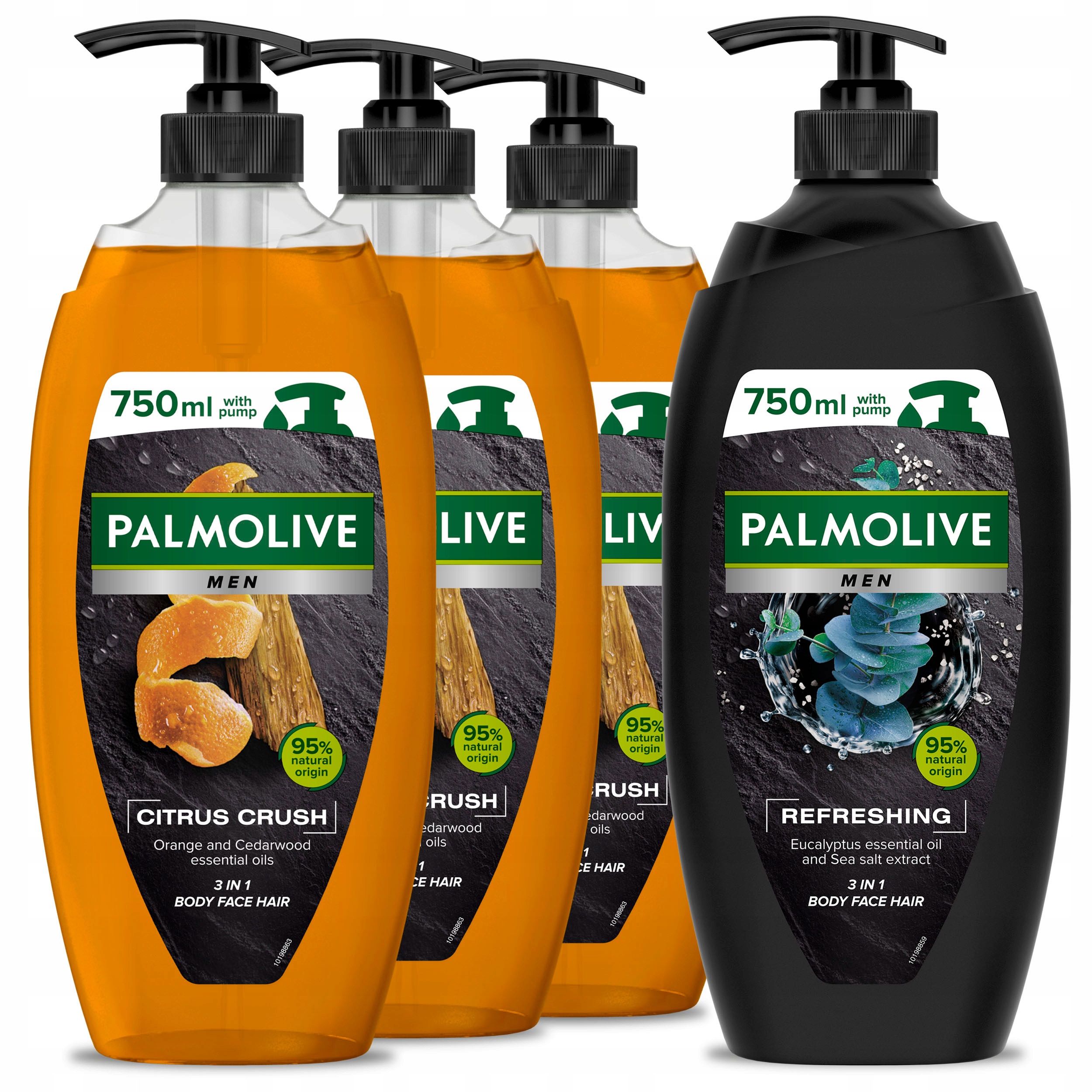 

Palmolive Men żel pod prysznic męski MIX 4x 750 ml