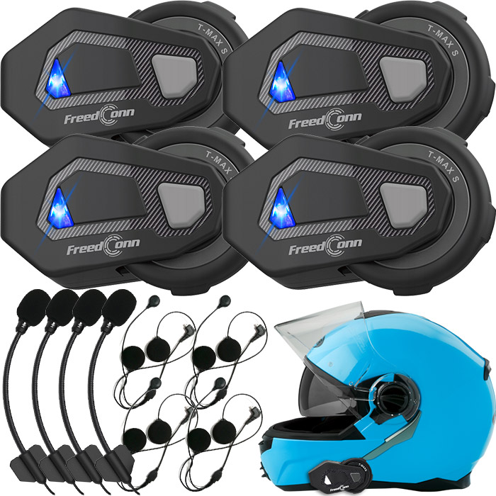 

4x Interkom Motocyklowy Freedconn T-max S V4 Pro