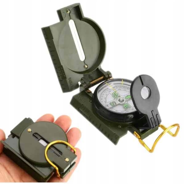 

Kompas Turystyczny Busola Z Lupą Us Army Soczewka