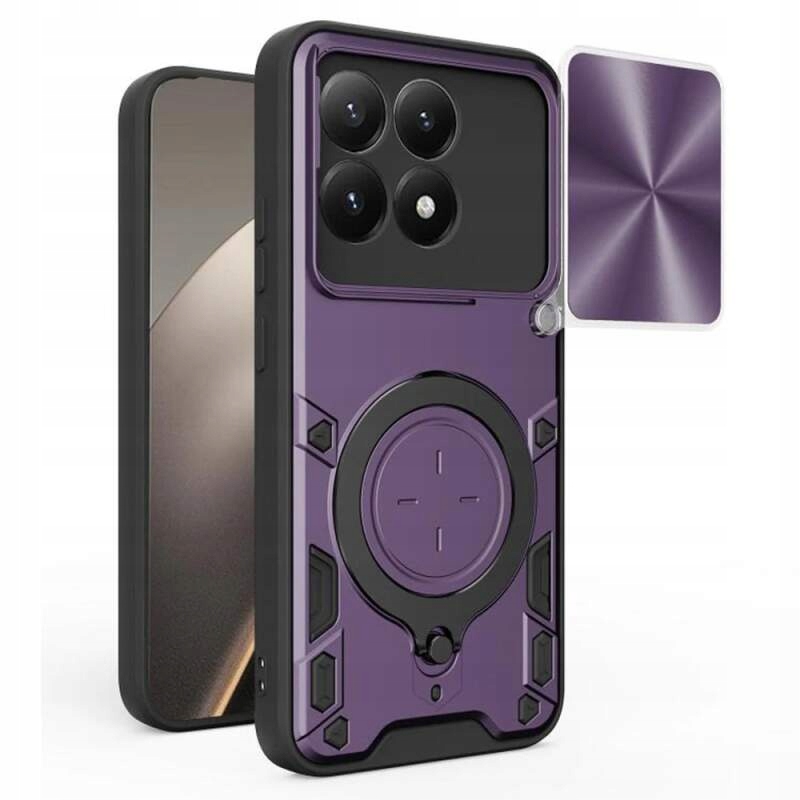 Techsuit etui CamGuard Pro do Xiaomi 15T fioletowe