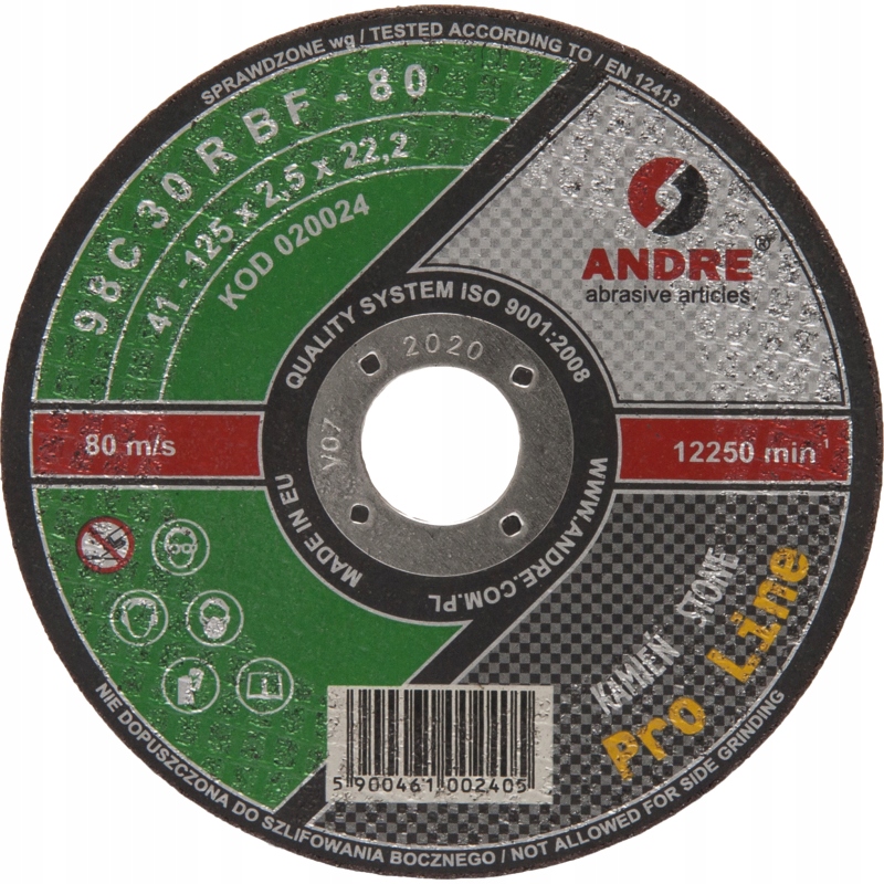 

Tarcza do cięcia betonu i kamienia 125x2,5mm 30R