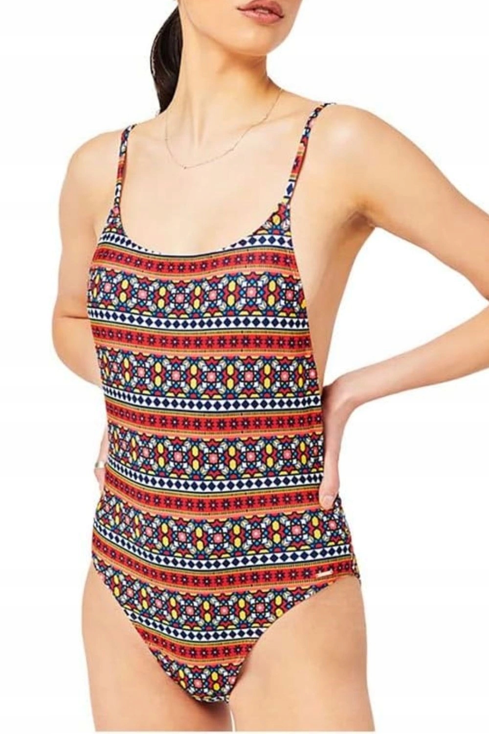 Jednodílné plavky Superdry na pláž, bazén, vzory, velikost vel. M/40